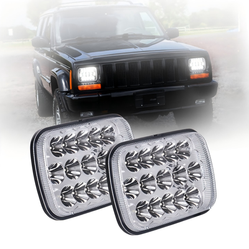 DOT 5x7 H6054 Sealed Beam Led Headlights for Jeep Cherokee XJ Wrangler YJ