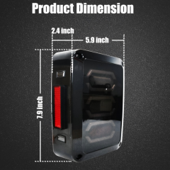 Smoked LED Tail Lights Brake/Reversing/Trun/Driving tail light for Jeep Wrangler JK