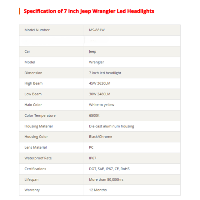 led projector 1997 jeep wrangler halo headlights replacement with drl turn signal