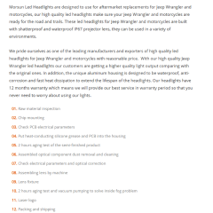 Full Halo Ring White Amber 7" Round Led Headlight 7 Inch Headlamps for Jeep Wrangler Jk