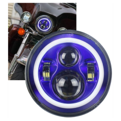 7 inch Led Blue Halo Lights for Jeep Wrangler JK Blue Halo Headlights Jeep Wrangler Conversion Kits