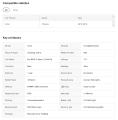 Dragon Scale Design for BMW 3 Series G20 G28 Led Taillights 318i 320i 325i 330i 2018 - 2020 Tail Lamp Assembly