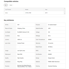 Plug and Play LED Dragon Tail Lights for BMW 3-series F30 F35 F80 2013-2020 New Condition Auto Rear Lamps Accessory