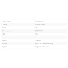 Taillights For BMW 3-series 2013-2018 Car Led Rear Lamps V1