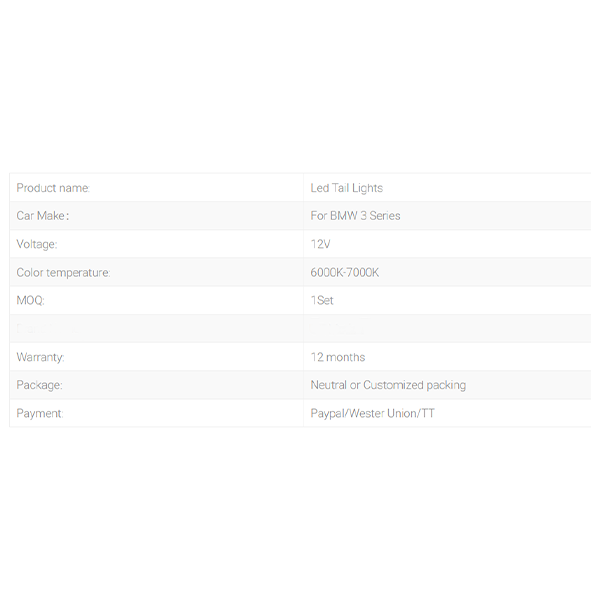 Taillights For BMW 3-series 2013-2018 Car Led Rear Lamps V1