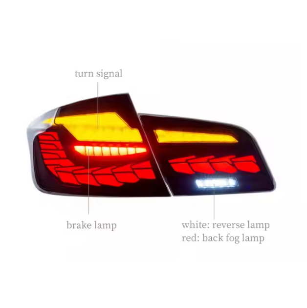 Used LED Tail Rear Light Assembly for BMW 5 Series F10 F18 2011-2017 Motion Tail Lamp