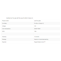 Taillights For BMW 3-series 2013-2018 Car Led Rear Lamps V2