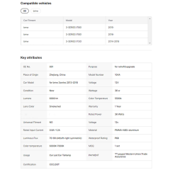 Tail Lamp for BMW 3 Series F30 2012-2019 F80 318i 320i 325i 328i M3 Tail Light Drl Rear Stop Brake Automotive Accessories