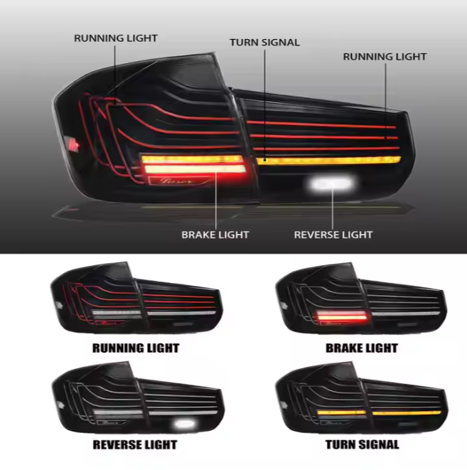 LED Tail Lamp for M3 3series 2013-2018 Upgraded M4 CLS Rear Lamp for BMW F30 Taillights F35 F80 320i 328i 330i 335i RGB Light