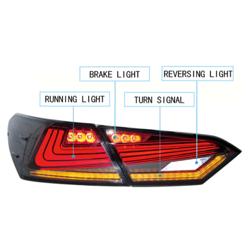 For Toyota Camry LED Tail Light 2018 V1 RGB