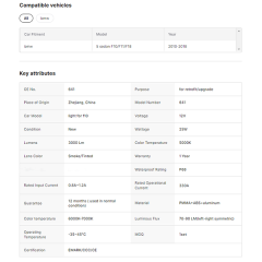 Used LED Tail Rear Light Assembly for BMW 5 Series F10 F18 2011-2017 Motion Tail Lamp