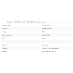 Taillights For BMW 5-series F10 F18 2010-2019 Car Led Rear Lamps