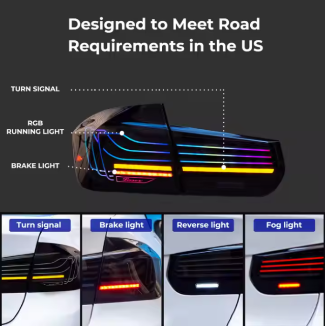 Tail Lamp for BMW 3 Series F30 2012-2019 F80 318i 320i 325i 328i M3 Tail Light Drl Rear Stop Brake Automotive Accessories