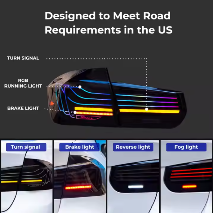 Tail Lamp for BMW 3 Series F30 2012-2019 F80 318i 320i 325i 328i M3 Tail Light Drl Rear Stop Brake Automotive Accessories