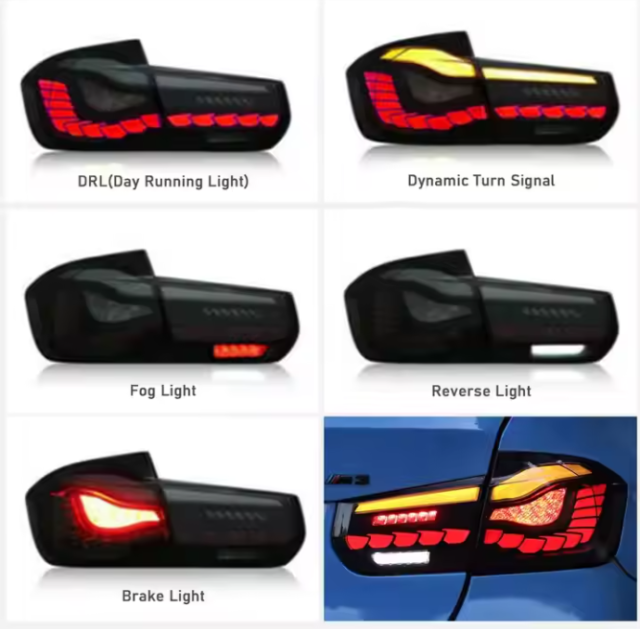 Plug and Play LED Dragon Tail Lights for BMW 3-series F30 F35 F80 2013-2020 New Condition Auto Rear Lamps Accessory