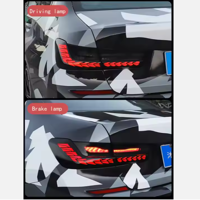 Dragon Scale Design for BMW 3 Series G20 G28 Led Taillights 318i 320i 325i 330i 2018 - 2020 Tail Lamp Assembly