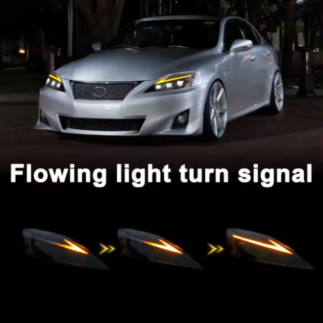 RGB LED Headlamp Headlights for Lexus IS250 IS300 IS350 2006-2012 Modified Full-LED Assembly for Front Lamp