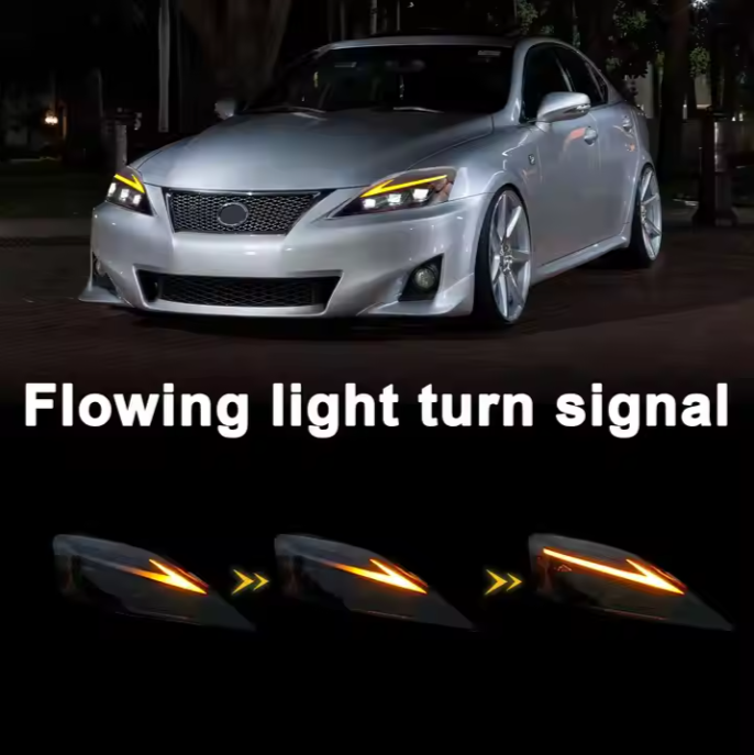 RGB LED Headlamp Headlights for Lexus IS250 IS300 IS350 2006-2012 Modified Full-LED Assembly for Front Lamp