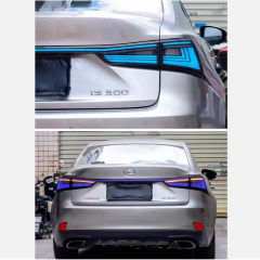 RGB LED Taillights for LEXUS IS250 300 350 2013-2020 Car Trunk Bar Light With Dynamic Animation Automobile Rear Lamp Assembly