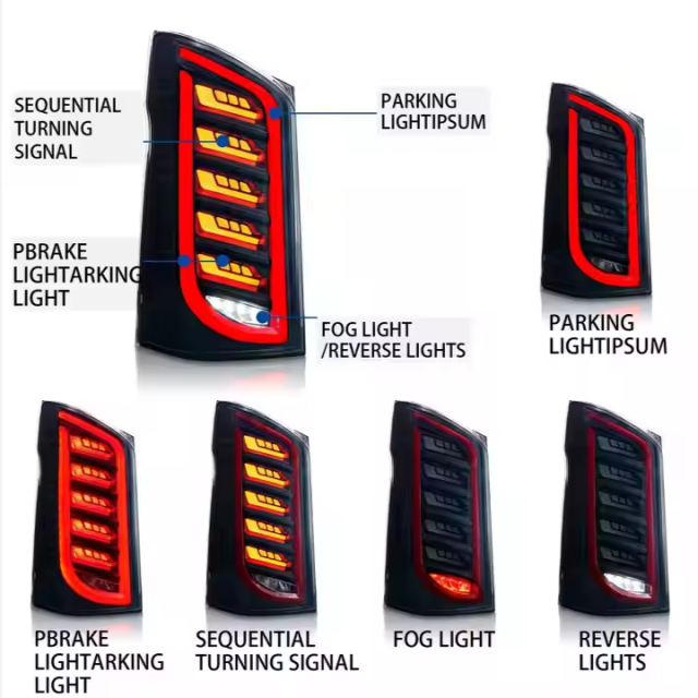 For Mercedes Benz 2016-2021 Vito V250 V260 Tail Lamp Modified LED Auto Parts