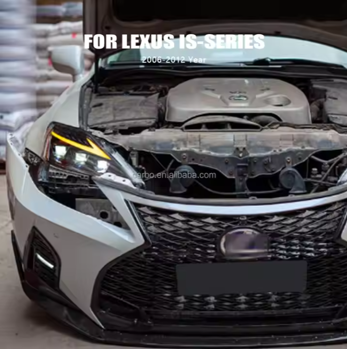 Start-up Blue Animation RGB LED Headlamp for Lexus IS250 IS300 IS350 2006-2012 Modified Full-LED Assembly for Front Car