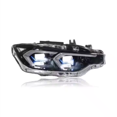 For 2013-2018 BMW 3 Series DRL Auto Lighting LED Headlights With Yellow & White Turn Signal ABS Material F30 F35 F80 LCI Models