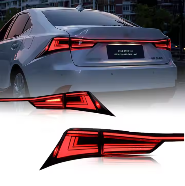 New Design LED Tail Lamp for Lexus IS250 IS300 IS350 2013-2020 Year Red ABS Trunk Lamp with 12V Tail Light Rear Position