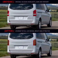 Car Modified Led Lamp Tail Light for Benz Vito V250 V260 W447 2014 - 2020 Rear Lamp With Sequential Turn Signal Accessory