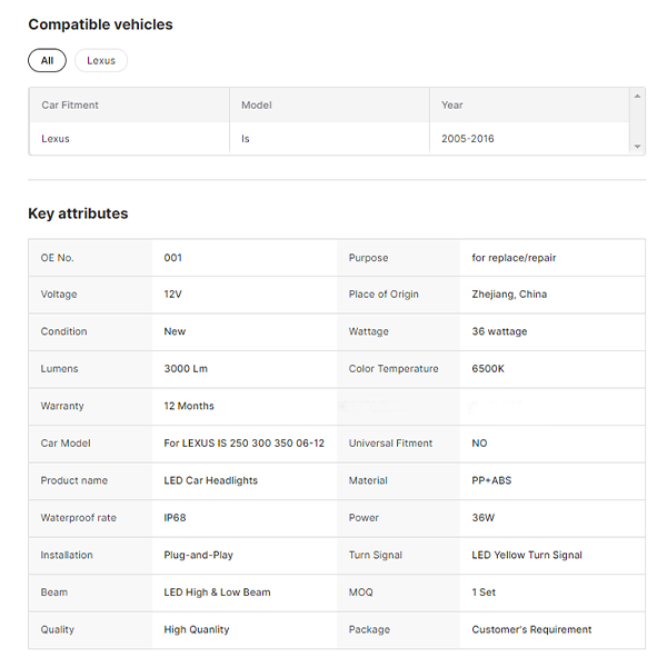 Start-up Blue Animation RGB LED Headlamp for Lexus IS250 IS300 IS350 2006-2012 Modified Full-LED Assembly for Front Car