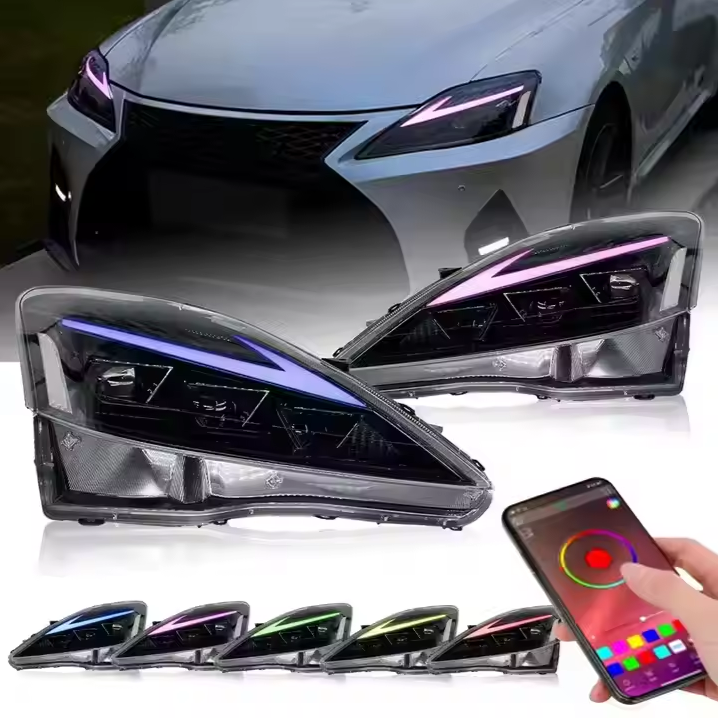 For Lexus IS250 2006-2012 RGB Headlights