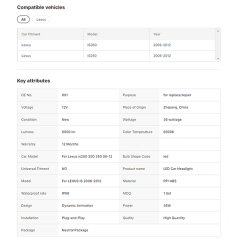 LED Headlight for Lexus 2th Gen XE20 IS 220d/F 300 350 Front Lamp 2006-2012 for Lexus IS250 Led Headlamp