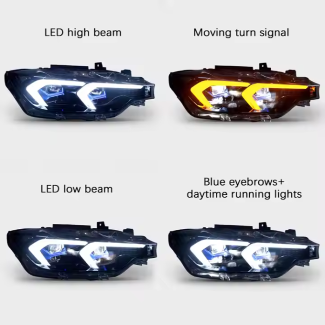High Quality LED DRL Headlight for BMW F30/F35/F80 3-Series 2013-2018 Rear Lamp Accessory Car 12V Volta