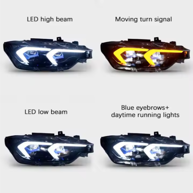 Modified F30 LED Headlight for BMW 3 Series F30 F35 2013-2015 New Condition