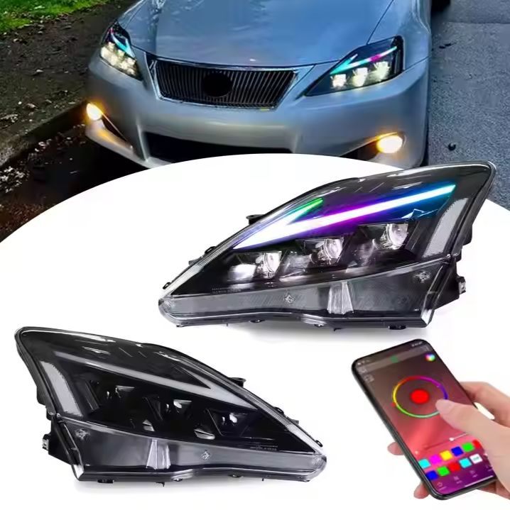 For Lexus IS250 2006-2012 RGB Headlights