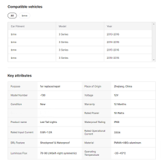 for BMW F30 F35 2013-2018 Dual Dragon Scales Led TAIL LIGHT Led Car Tail Lamp Light Stop Lamp