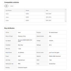 Led Taillights With Sequential Turning Signal for Lexus IS250 IS300 IS350 2013-2020 Tail Lamp