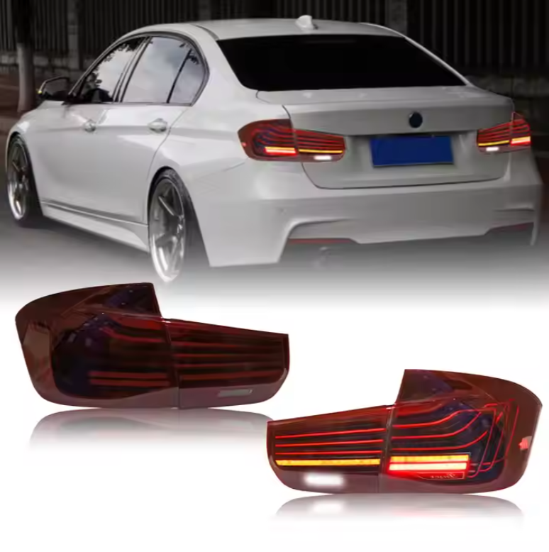 Auto Car Parts Tail Lights for BMW 3 Series F30 F35 2012-2018 Taillight Assembly Dragon Scale Turn Signal Lights