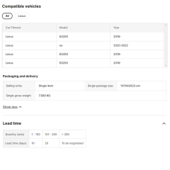 For Lexus ES ES200 250 350 300h 2018-2023 Through Taillight Taillamp LED Led Tail Lights Auto Accessories Spoiler Lamp