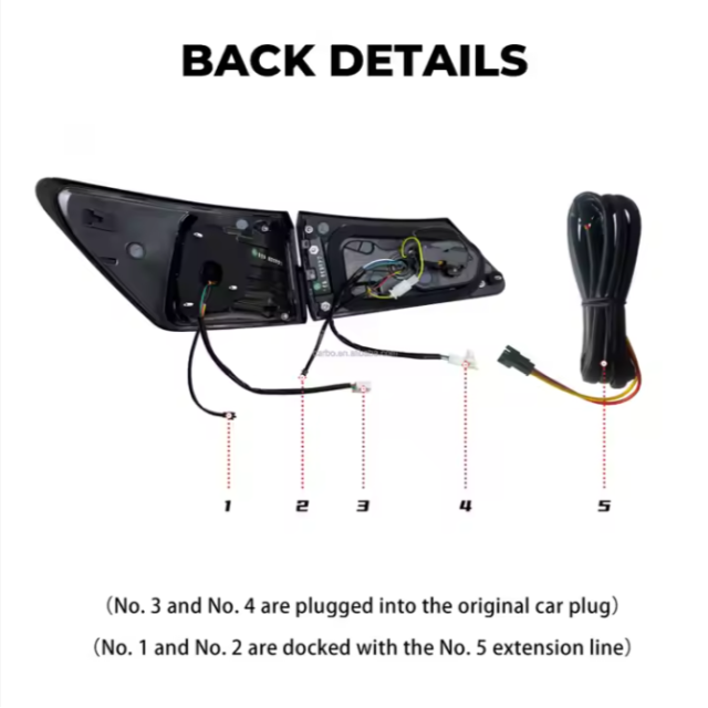 RGB Start up Animation LED Tail Lights for Lexus IS250 DRL 220d IS350 ISF 2006-2012 Rear Lamps Assembly