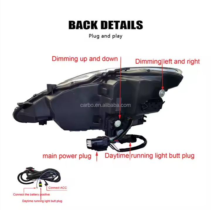 RGB LED Headlights Headlamp for Lexus IS 250/300 350 2006-2012 Sequential Front Lamp for IS Series Accessory