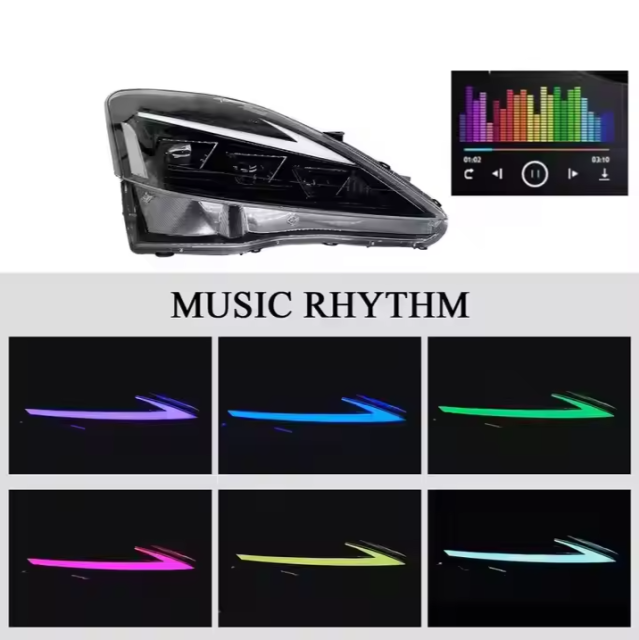 For Lexus IS250 2006-2012 RGB Headlights