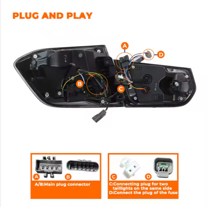 for BMW 3 Series F30 F35 F80 LED Tail Lights Assembly G05 Design 2013-2020 Modified 320i Rear 12v DRL
