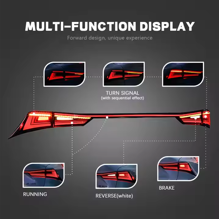 New Design LED Tail Lamp for Lexus IS250 IS300 IS350 2013-2020 Year Red ABS Trunk Lamp with 12V Tail Light Rear Position