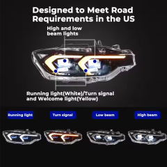 LED Headlamp Front Lamp Assembly for F30 F35 F80 320i 328i 330i 335i New Condition 6000k Color 2013-2018 for BMW 3-series