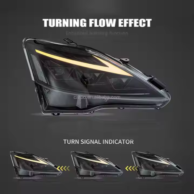 Start-up Blue Animation RGB LED Headlamp for Lexus IS250 IS300 IS350 2006-2012 Modified Full-LED Assembly for Front Car