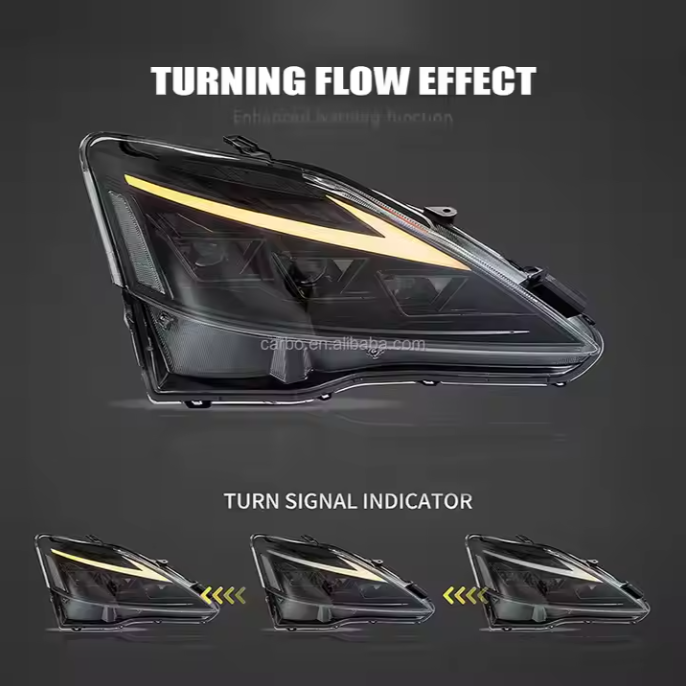 Start-up Blue Animation RGB LED Headlamp for Lexus IS250 IS300 IS350 2006-2012 Modified Full-LED Assembly for Front Car