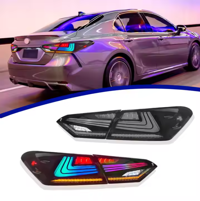 New Arrival Led Tail Lamp for Toyota Camry LED Car Lamp Tail Lights 2018-21 Auto Accessories with Signal Brake Reverse