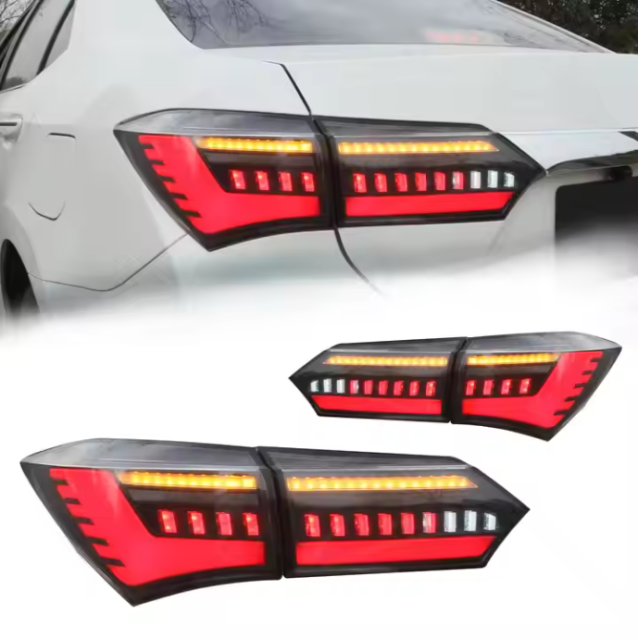 LED Tail Lights for Toyota Corolla 2014-2019 11TH GEN Sedan E210 Car Rear Lamp Assembly