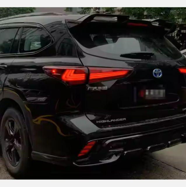 2021-2023 for Toyota Highlander LED Tail Lights New Red Rear Lamps Assembly DRL Start Animation Waterproof 4th Gen Rear Lamp 12V