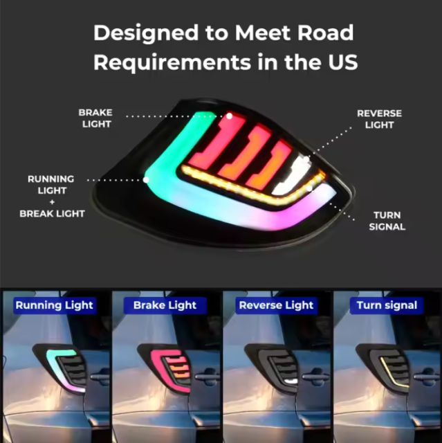 Upgrade Auto Lighting System Tail Light Lamp for Toyota RAV4 2009-2013 Taillight Taillamp Back Lamp Back Light